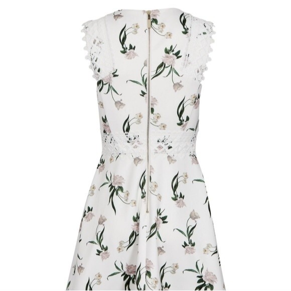 🍒NWT🍒 TED BAKER ELDERFLOWER DRESS - Picture 8 of 12